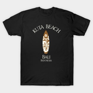 Kuta Beach - Bali - Indonesia Tropical Surfboard T-Shirt